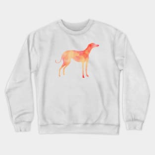 Yellow and orange Greyhound dog Crewneck Sweatshirt